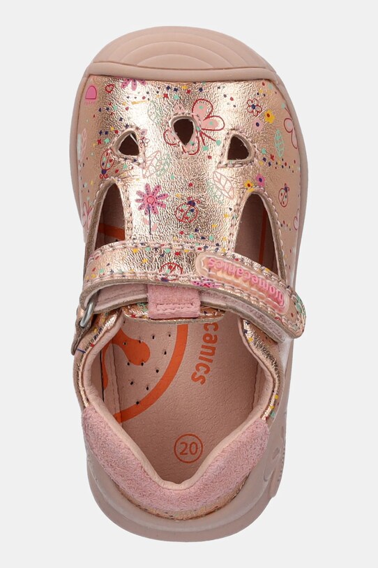 Biomecanics sandale din piele pentru copii aur 252102