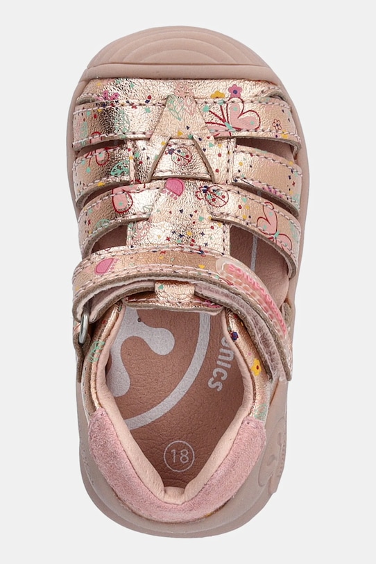 Biomecanics sandale din piele pentru copii aur 252103