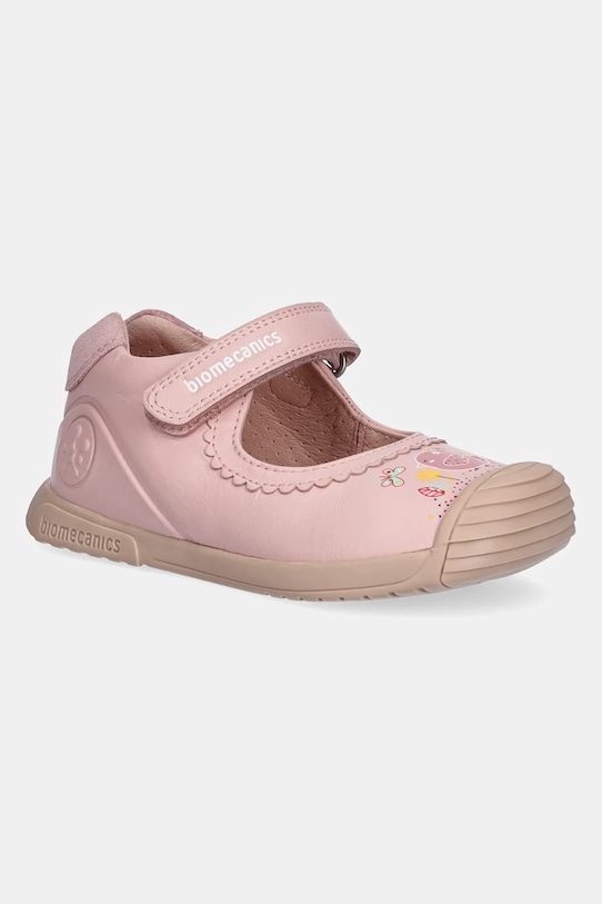 Biomecanics sandale din piele pentru copii roz 252105