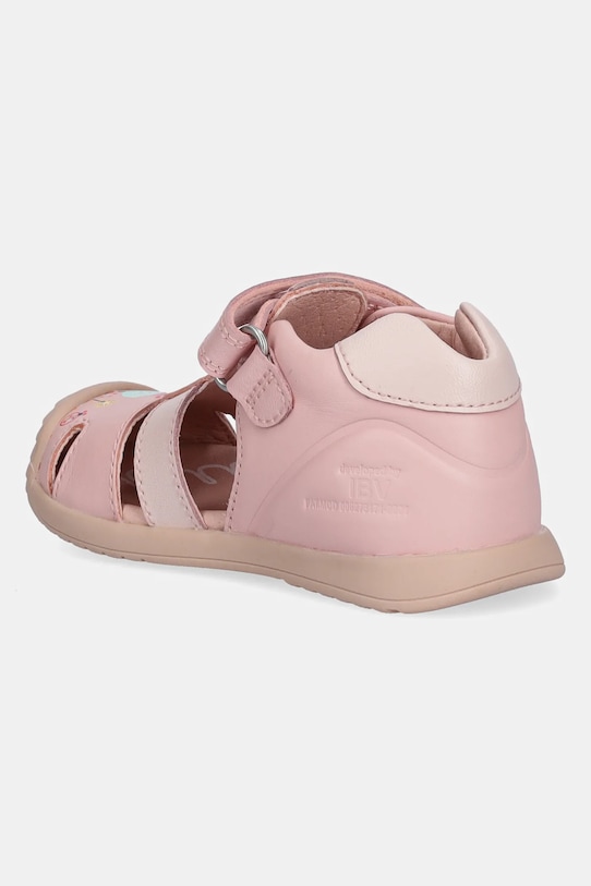 Dziewczynka Biomecanics sandały skórzane dziecięce 252106 różowy