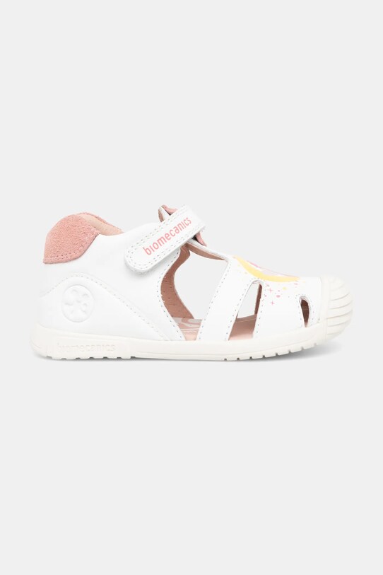 Biomecanics sandale din piele pentru copii 252111 alb SS25