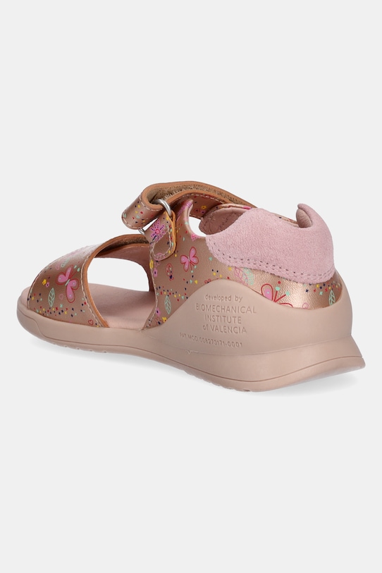 Fete Biomecanics sandale din piele pentru copii 252142 aur