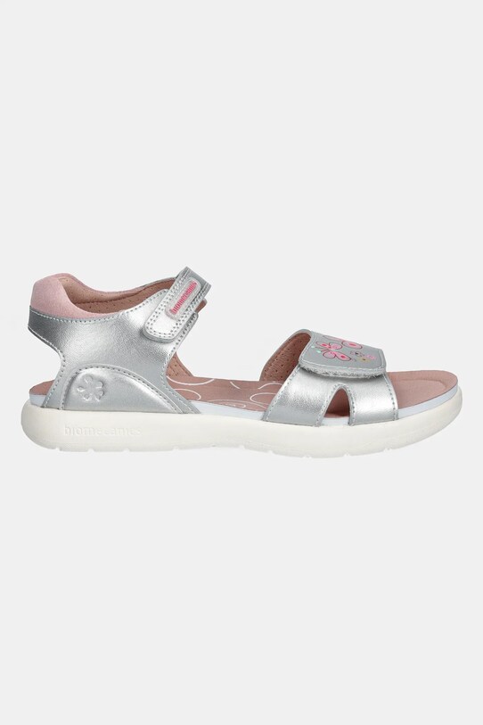 Biomecanics sandale din piele pentru copii 252231.28.34 argintiu SS25