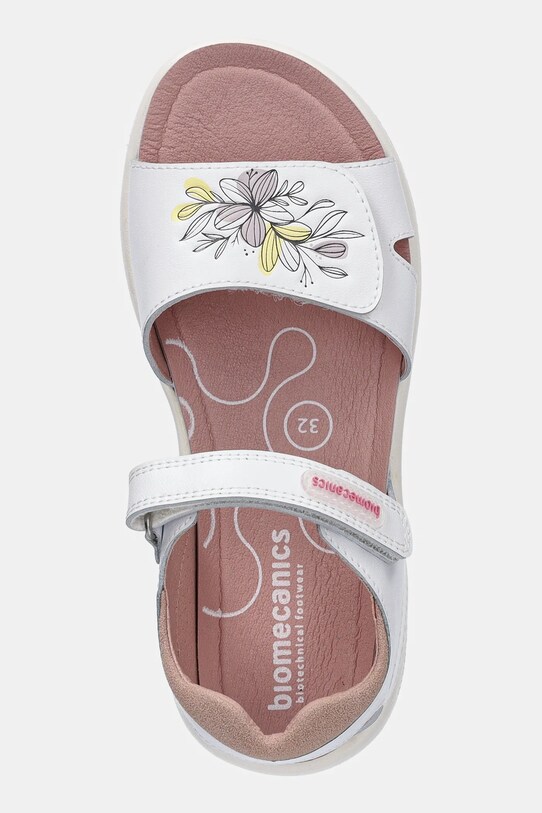 Biomecanics sandale din piele pentru copii alb 252233.28.34