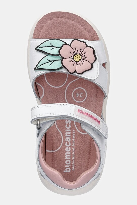 Biomecanics sandały skórzane dziecięce biały 252234.24.27