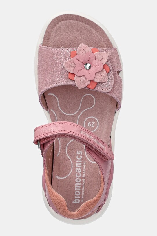 Biomecanics sandale din piele pentru copii roz 252240.28.34