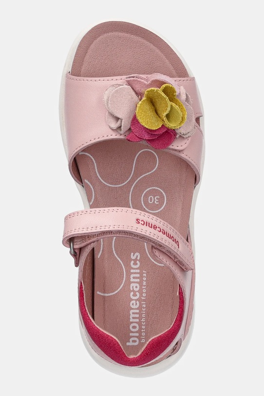Дитячі шкіряні сандалі Biomecanics рожевий 252241.28.34