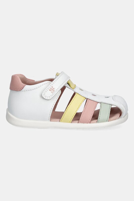 Garvalin sandale din piele pentru copii 252303 alb SS25