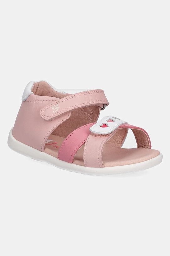 Garvalin sandale din piele pentru copii Produs pentru bebe roz 252304