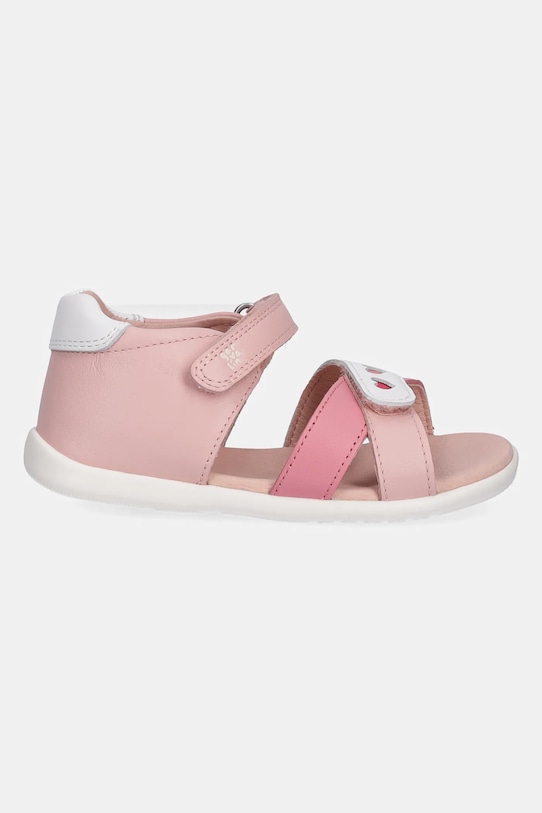 Garvalin sandale din piele pentru copii 252304 roz SS25