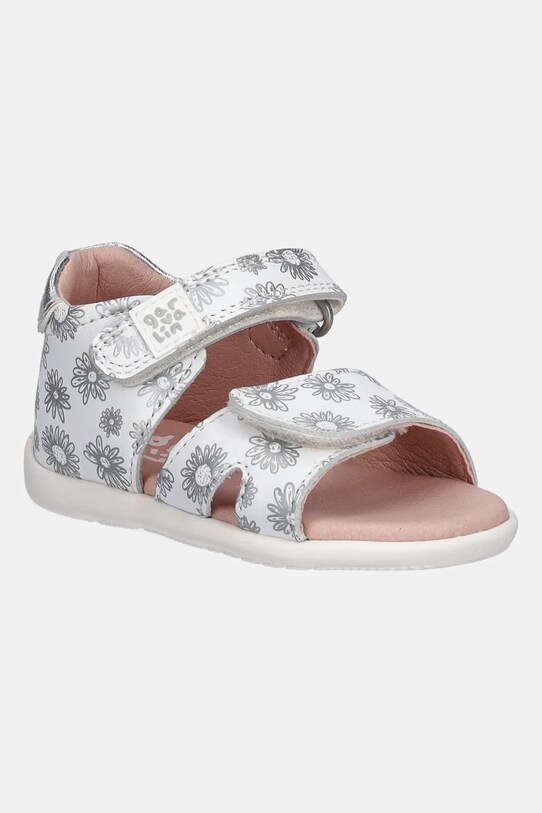 Garvalin sandale din piele pentru copii Produs pentru bebe alb 252306