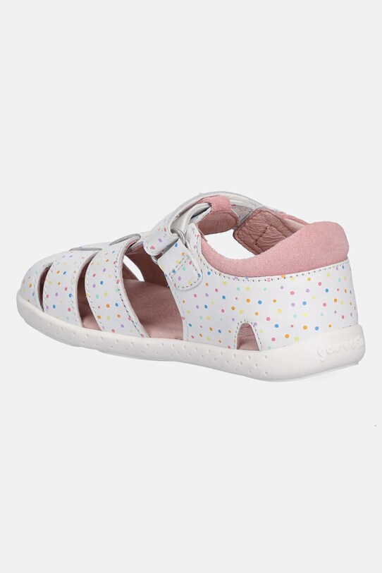 Fete Garvalin sandale din piele pentru copii 252329.24.26 alb