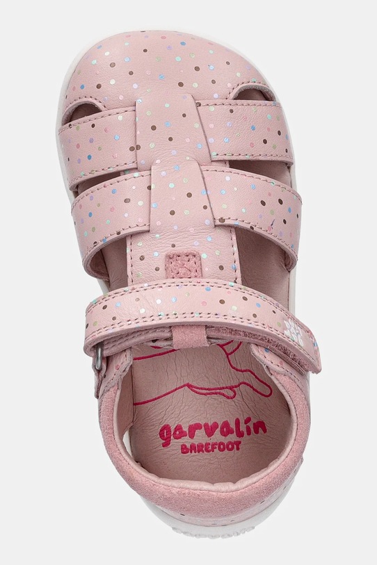 Garvalin sandale din piele pentru copii roz 252329.24.26