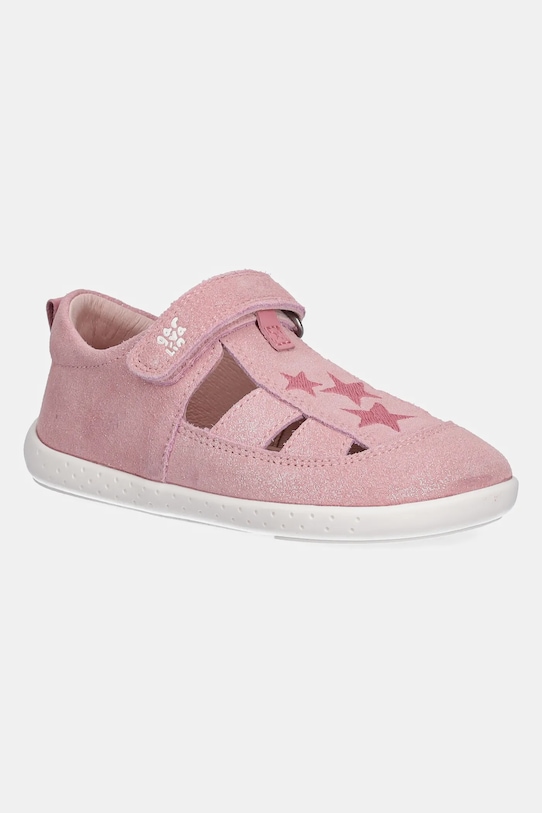 Garvalin sandali in camoscio tessile rosa 252330.24.26