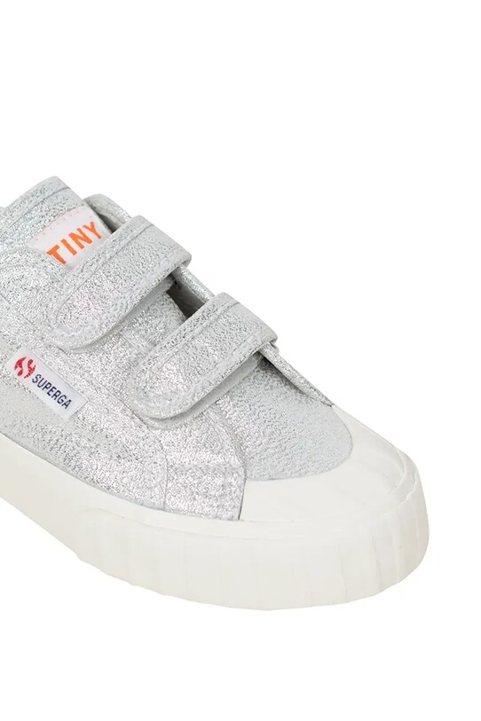 Tinycottons tenisówki dziecięce METALLIC SNEAKERS X SUPERGA SS25.911 srebrny