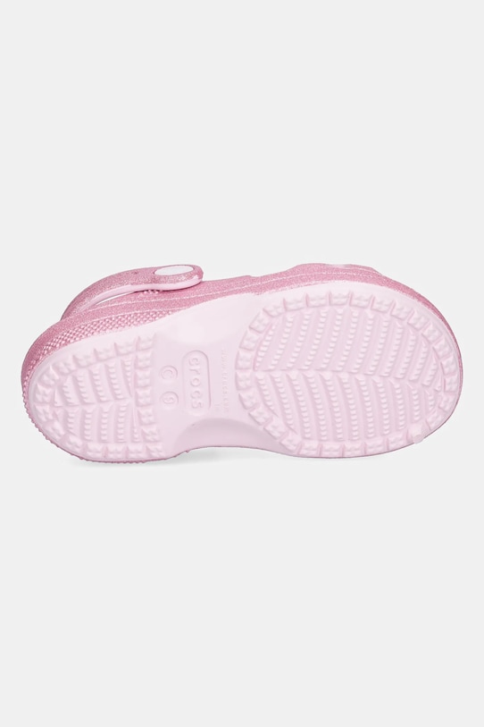 Crocs sandały CLASSIC GLITTER SANDAL 207983.CROCS.CLASSIC.GL różowy
