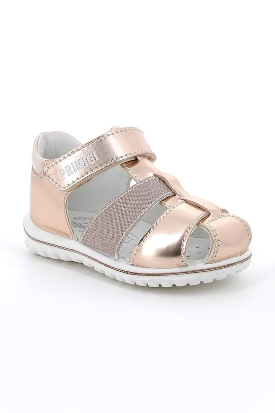 Παιδικά σανδάλια Primigi απομίμηση λείου δέρματος μπεζ 7864633