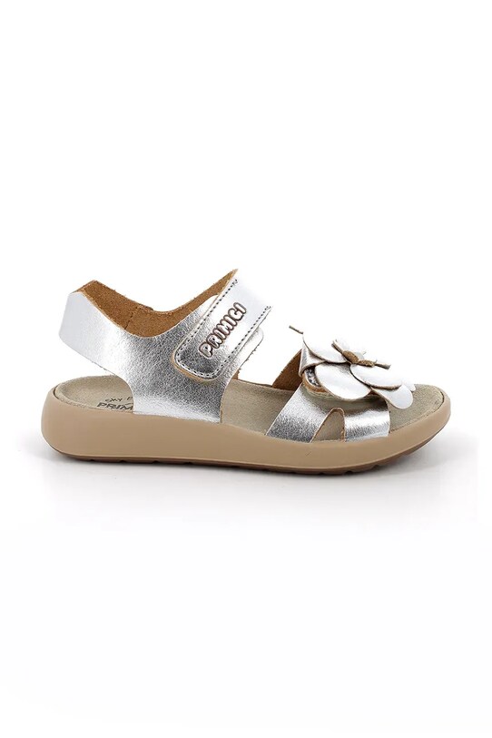 Primigi sandale din piele pentru copii 7898611.31.35 argintiu SS25