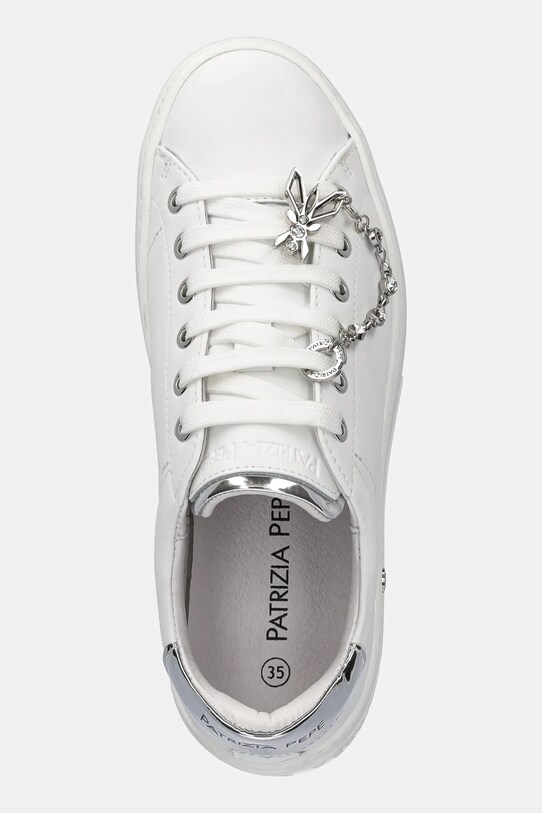 Patrizia Pepe Girl sneakersy skórzane biały PPJ305
