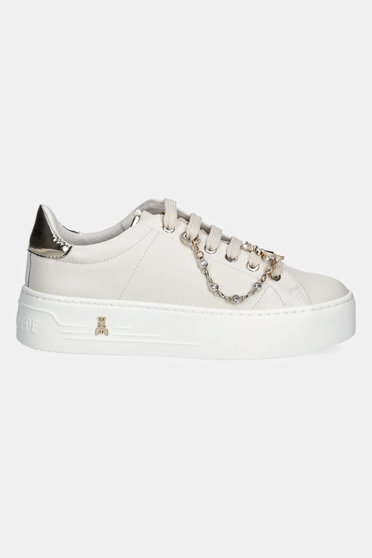 Patrizia Pepe Girl sneakersy skórzane PPJ305 beżowy SS25