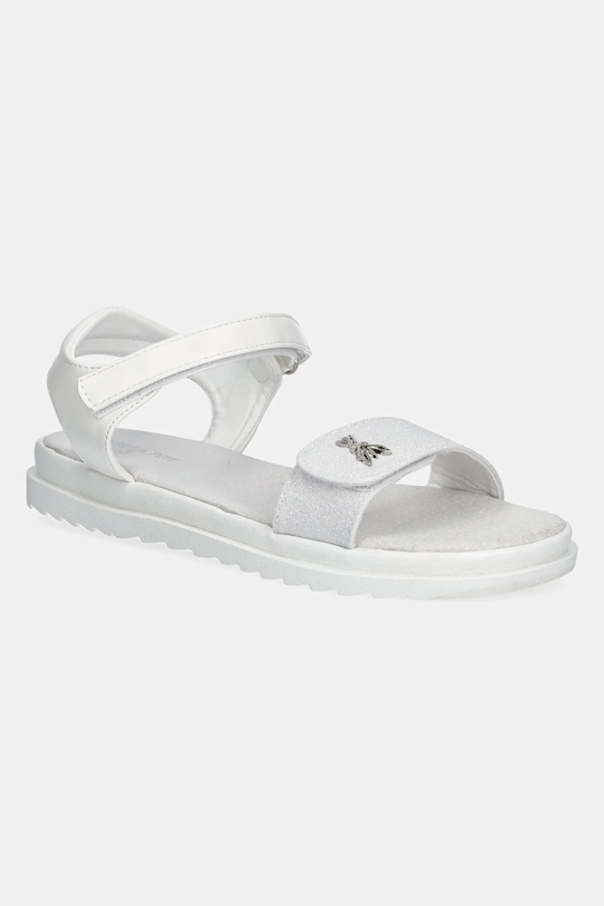 Patrizia Pepe sandale copii textil alb PPK364