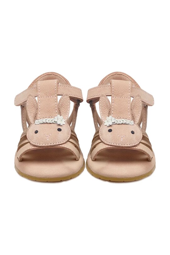Fete Donsje sandale din piele pentru copii Billey Sandals Bride 2028601.29.33 roz