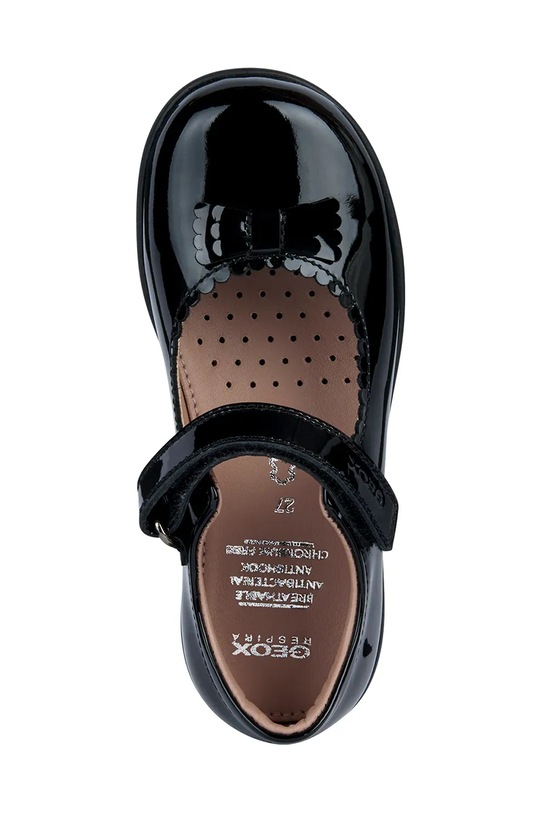 Geox balerini din piele pentru copii NAIMARA J36FHA.00066.26.28 negru
