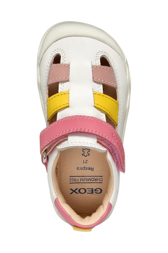 Geox incaltaminte din piele pentru copii STEPPIEUP B5563A.00085 alb