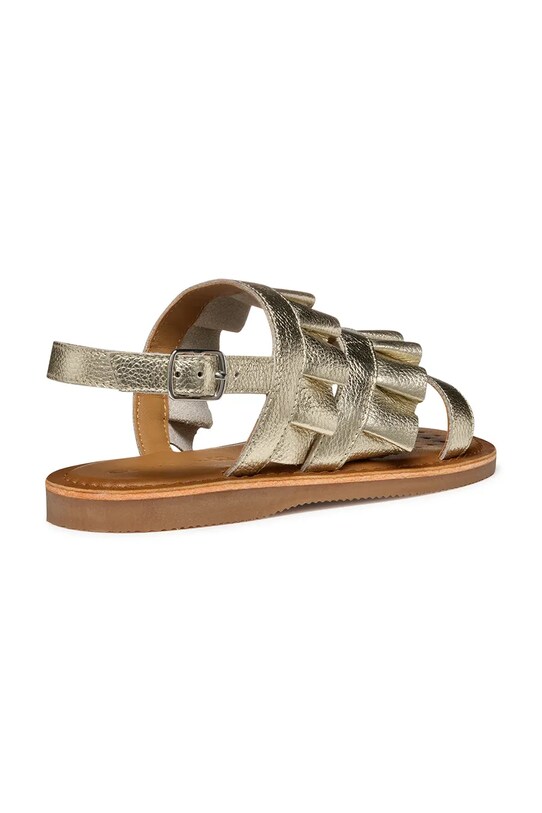 Fete Geox sandale din piele pentru copii EOLIE J55BSB.00044.36.39 aur