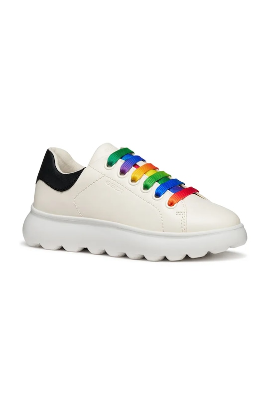 Geox scarpe da ginnastica per bambini PUFFYPOP finta pelle fiore bianco J55MRA.000BC.28.35