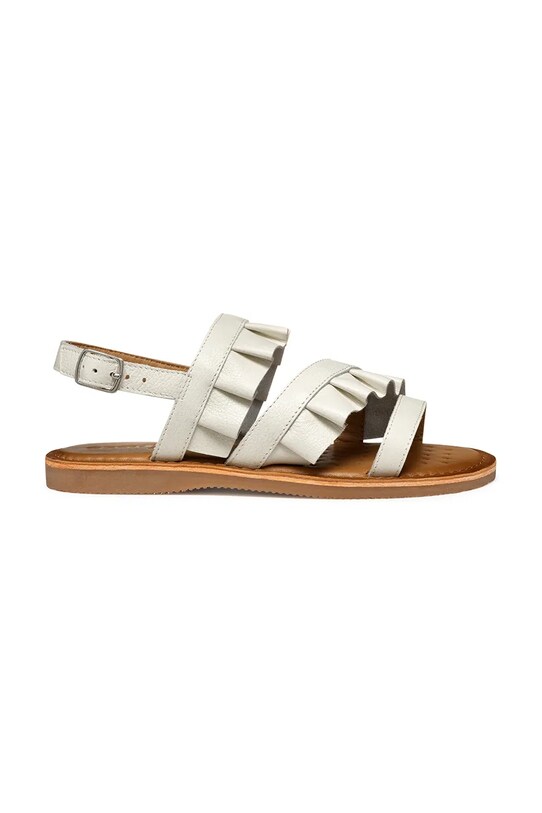 Geox sandale din piele pentru copii EOLIE J55BSB.00085.28.35 alb SS25