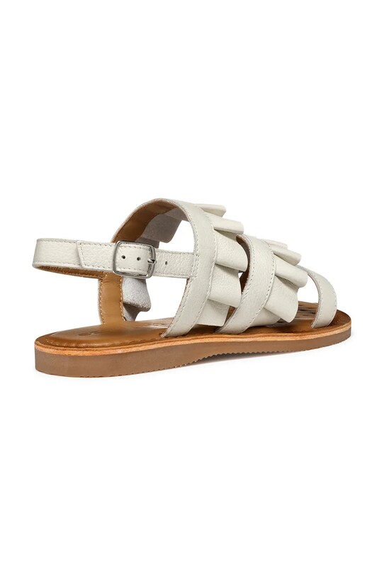 Fete Geox sandale din piele pentru copii EOLIE J55BSB.00085.28.35 alb