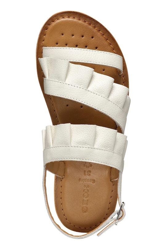 Geox sandale din piele pentru copii EOLIE J55BSB.00085.36.39 alb