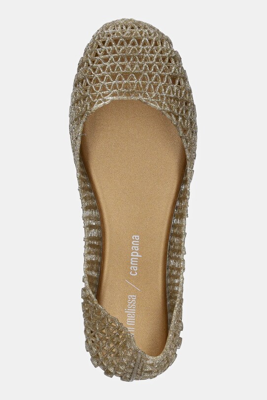 Otroške balerinke Melissa CAMPANA PAPEL zlata M.32996