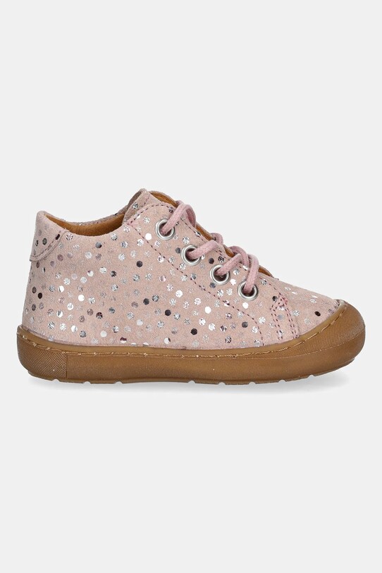 Detské semišové poltopánky Froddo OLLIE S LACES G2130327.21.24 ružová SS25