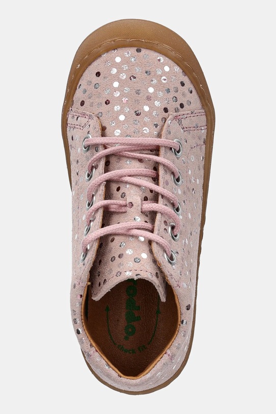 Froddo pantofi din piele intoarsa pentru copii OLLIE S LACES roz G2130327.25.26