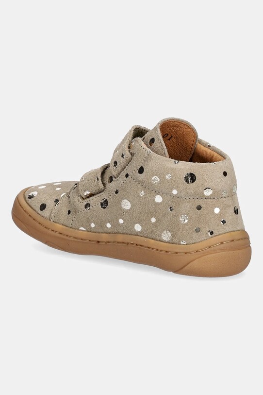 Fete Froddo pantofi din piele intoarsa pentru copii BAREFOOT FIRST STEP G2130342.25.27 bej