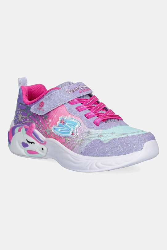 Skechers sneakersy dziecięce UNICORN DREAMS syntetyczny fioletowy 302299L