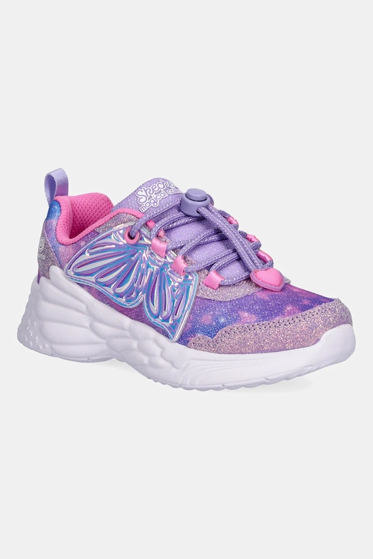 Skechers sneakersy dziecięce DREAM RACER - WING BRITES syntetyczny fioletowy 303055L