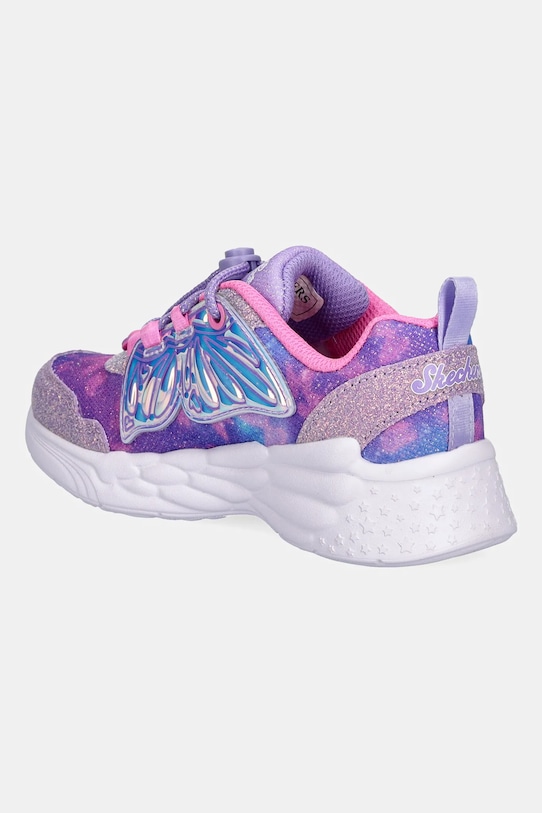 Dziewczynka Skechers sneakersy dziecięce DREAM RACER - WING BRITES 303055L fioletowy