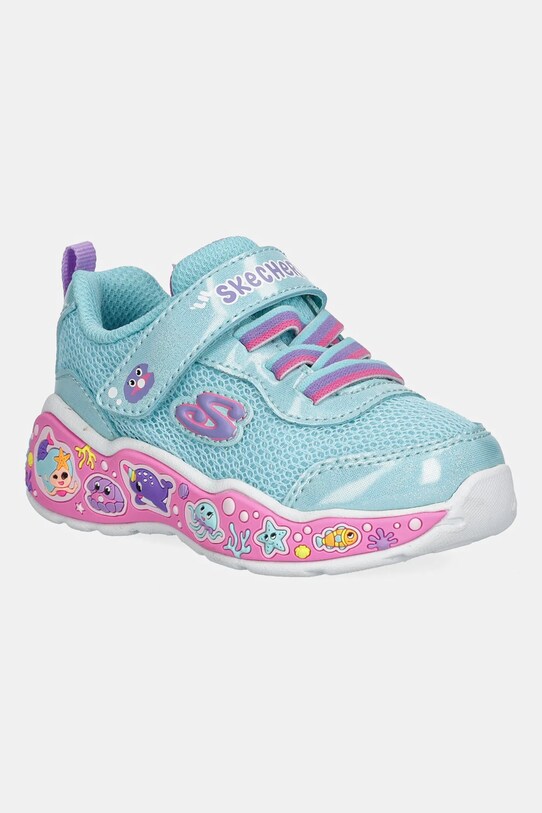 Skechers sneakers pentru copii PLAY SCENE textil turcoaz 303158N
