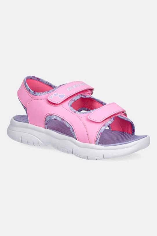Detské sandále Skechers FLEX SPLASH - HEART GALORE ružová 303049L
