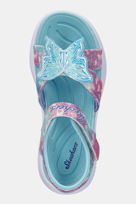 Detské sandále Skechers S LIGHTS-JUMPSTERS SANDAL-BU modrá 303109L