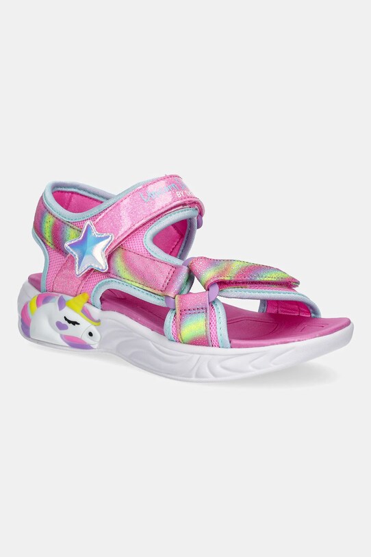 Detské sandále Skechers UNICORN DREAMS SANDAL- DREAMY textilný ružová 303107L