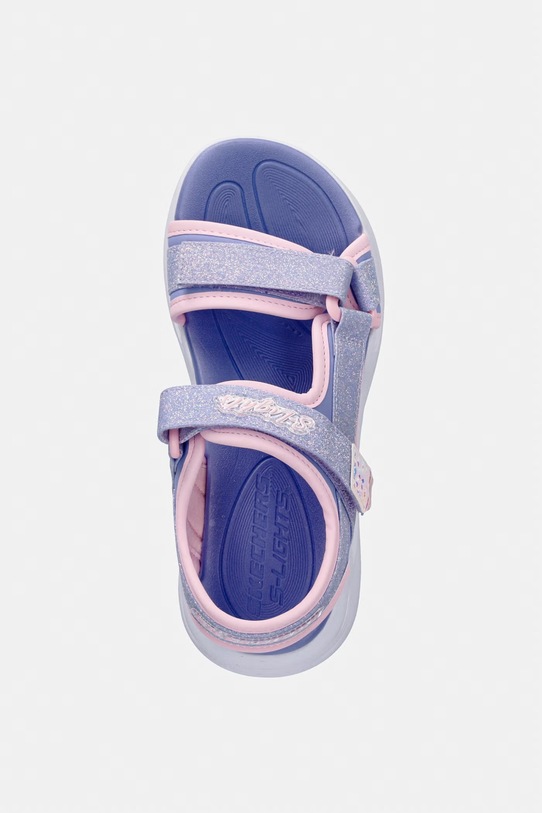 Skechers sandały dziecięce SOLA GLOW SANDAL fioletowy 303024L