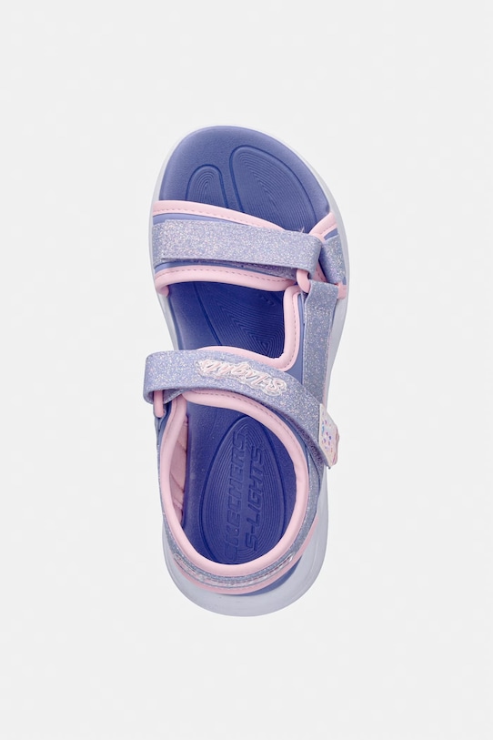 Skechers sandały dziecięce SOLA GLOW SANDAL fioletowy 303024L