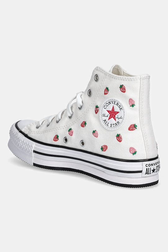 Fete Converse tenisi copii CHUCK TAYLOR ALL STAR EVA LIFT A14925C alb