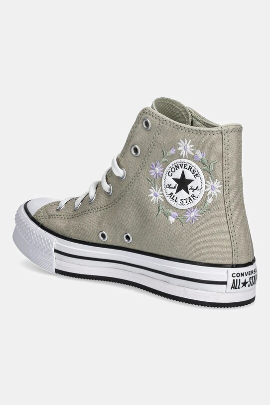 Dziewczynka Converse trampki dziecięce CHUCK TAYLOR ALL STAR EVA LIFT A11825C beżowy