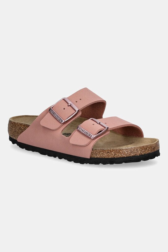 Birkenstock klapki dziecięce imitacja skóry licowej różowy 1026412.36.39