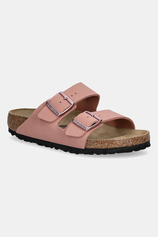 Birkenstock ciabattine per bambini finta pelle fiore rosa 1026412.36.39